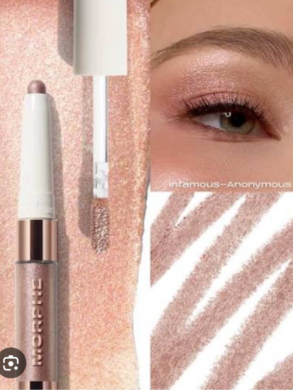 Morphe Mixed Signals Dual-Ended Cream & Liquid Shadow Stick Infamous/Anonymous